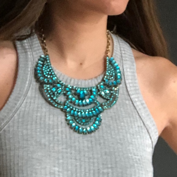 Nordstrom Jewelry - Nordstrom Blue Crystal Statement Necklace